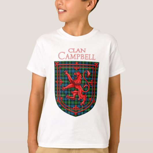 Campbell of Argyll Tartan Scottish Pset T-shirt (Voorkant)