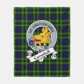 Campbell of Breadalbane Modern Clan badge Tartan P Fleece Deken (Voorkant)
