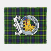 Campbell of Breadalbane Modern Clan badge Tartan P Fleece Deken (Voorkant (Horizontaal))