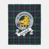 Campbell of Cawdor Modern Clan badge Tartan Fleece Deken (Voorkant)