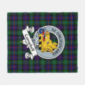 Campbell of Cawdor Modern Clan badge Tartan Fleece Deken (Voorkant (Horizontaal))