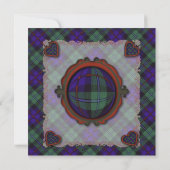 Campbell of Cawdor Scottish clan tartan - Pset Kaart (Achterkant)