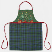 Campbell Oude Originele Tartan Kerstmis Schort (Voorkant)