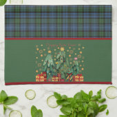 Campbell Oude Originele Tartan Kerstmis Theedoek (Gevouwen)
