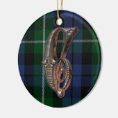 Campbell Pset Monogram-versiering Keramisch Ornament (Links)