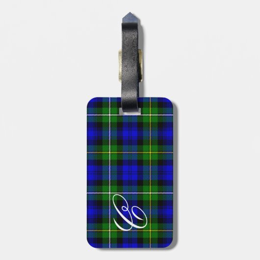 Campbell Pset Tartan Bagagelabel (Achterkant verticaal)