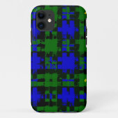 Campbell Pset Tartan Vector iPhone Case (Achterkant)