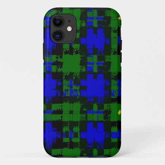 Campbell Pset Tartan Vector iPhone Case (Achterkant)