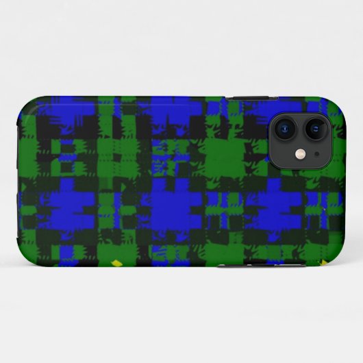 Campbell Pset Tartan Vector iPhone Case (Achterkant (horizontaal))