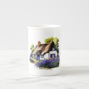 Campbell Rieten Cottage Gepersonaliseerd Porselein Kop