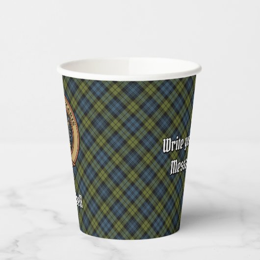 CampBell rust over Tartan Paper Cups Papieren Bekers (Links)