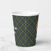 CampBell rust over Tartan Paper Cups Papieren Bekers (Rechts)