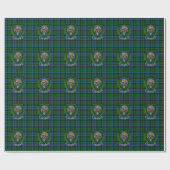 Campbell Schotse Clan Tartan & Crest Cadeaupapier (Vlak)