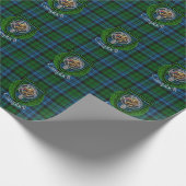 Campbell Schotse Clan Tartan & Crest Cadeaupapier (Hoek)