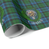 Campbell Schotse Clan Tartan & Crest Cadeaupapier (Rol Hoek)