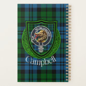 Campbell Schotse Clan Tartan & Wapen Planner (Achterkant)