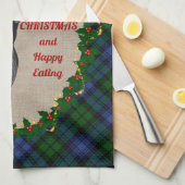 Campbell Scottie Dog kerstkeukenhanddoek Theedoek (Quarter Fold)