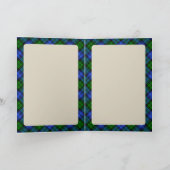 Campbell Scottie Dog & Tartan Gepersonaliseerde Ka Kaart (Binnen)