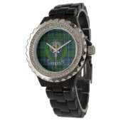 Campbell Scottish Clan Tartan & Crest Horloge (Gekanteld)