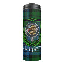 Campbell Scottish Clan Tartan & Crest