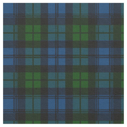 Campbell Scottish Clan Tartan Stof (Close Up)