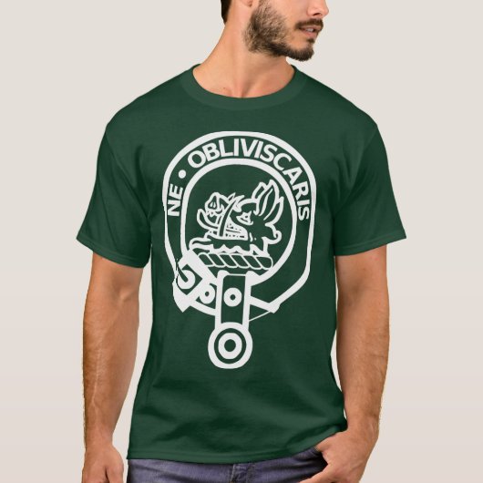 Campbell Scottish Family Clan Name Crest Shield T-shirt (Voorkant)