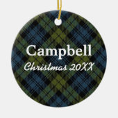Campbell Scottish Tartan Keramisch Ornament (Voorkant)