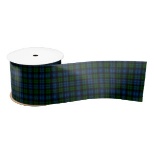 Campbell Scottish Tartan Pattern Satijnen Lint