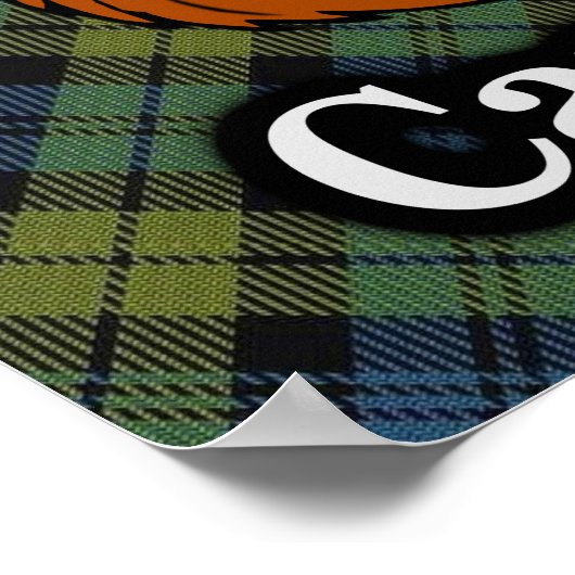 Campbell Scottish Tartan Poster (Hoek)