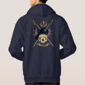 Campbell Skull en gekruiste zwaarden Hoodie (Achterkant)