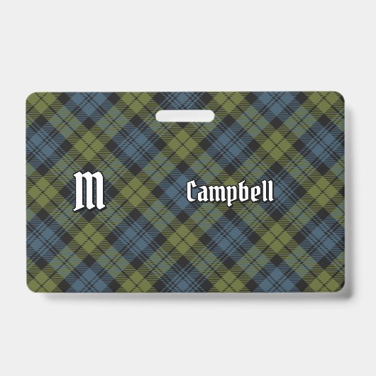 Campbell Tartan Badge (Voorzijde)