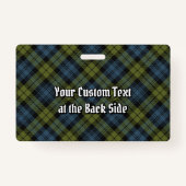 Campbell Tartan Badge (Achterkant)