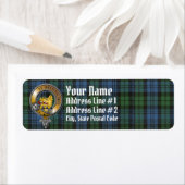 Campbell Tartan & Badge Etiket (Insitu)