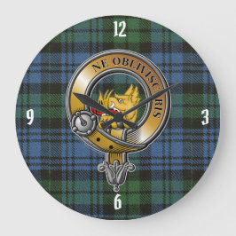 Campbell Tartan & Badge Grote Klok
