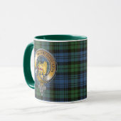 Campbell Tartan & Badge Mok (Voorkant links)