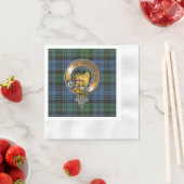 Campbell Tartan & Badge Servet (Insitu)