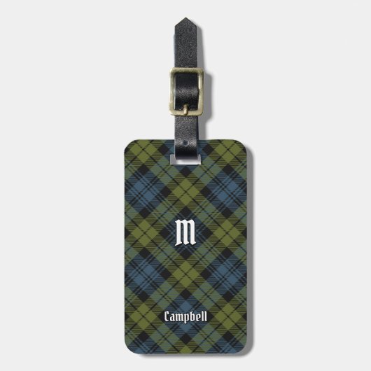 Campbell Tartan Bagage Label (Voorkant verticaal)