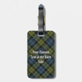 Campbell Tartan Bagage Label (Achterkant verticaal)