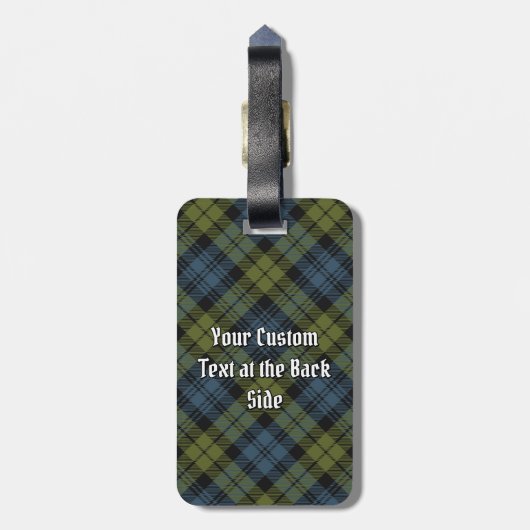 Campbell Tartan Bagage Label (Achterkant verticaal)