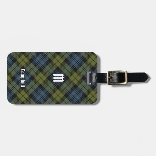 Campbell Tartan Bagagelabel (Voorkant horizontaal)