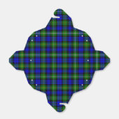 Campbell tartan blue green plaid bedankdoosjes (Uitgevouwen)