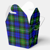 Campbell tartan blue green plaid bedankdoosjes (Geopend)