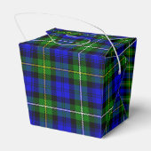 Campbell tartan blue green plaid bedankdoosjes (Achterkant)