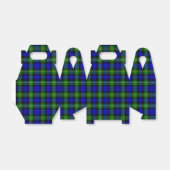 Campbell tartan blue green plaid bedankdoosjes (Uitgevouwen)