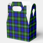 Campbell tartan blue green plaid bedankdoosjes (Geopend)