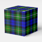Campbell tartan blue green plaid bedankdoosjes (Voorkant Zijde)