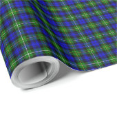 Campbell tartan blue green plaid cadeaupapier (Rol Hoek)