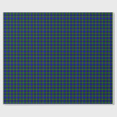 Campbell tartan blue green plaid cadeaupapier (Vlak)