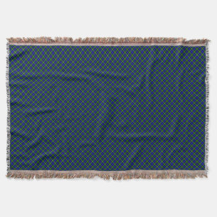 Campbell tartan blue green plaid deken
