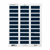 Campbell tartan blue green plaid etiket (Full Sheet)